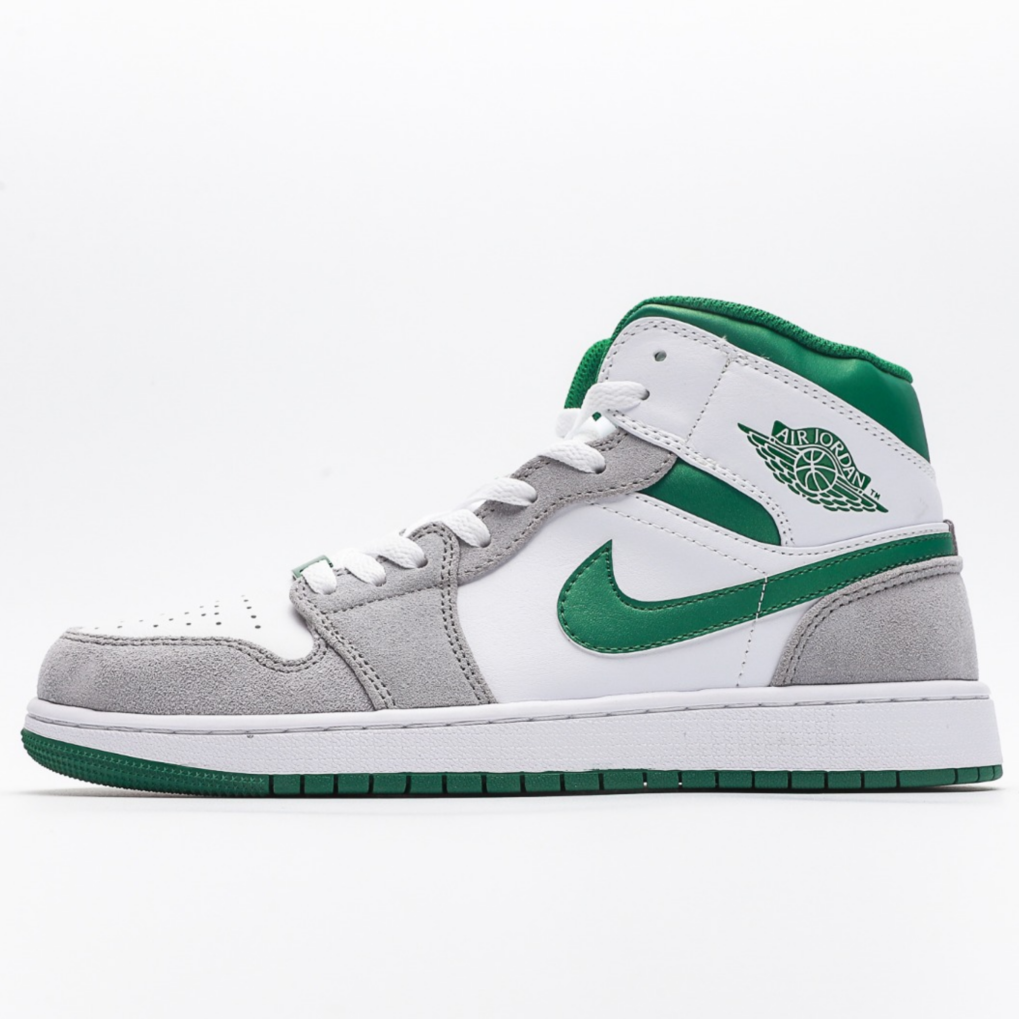 Air Jordan 1 Mid 'Green-Gray'