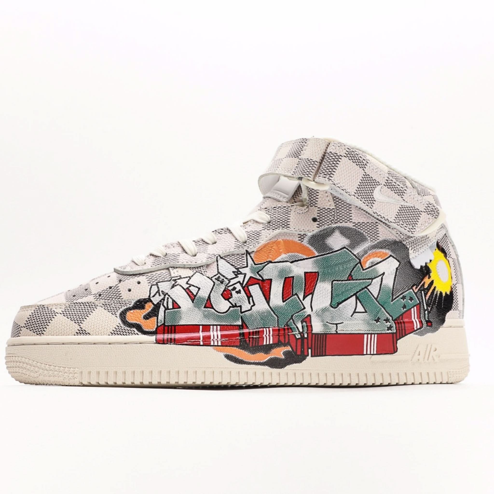Nike x Louis Vuitton Air Force 1 Mid "Virgil Abloh - Graffiti"