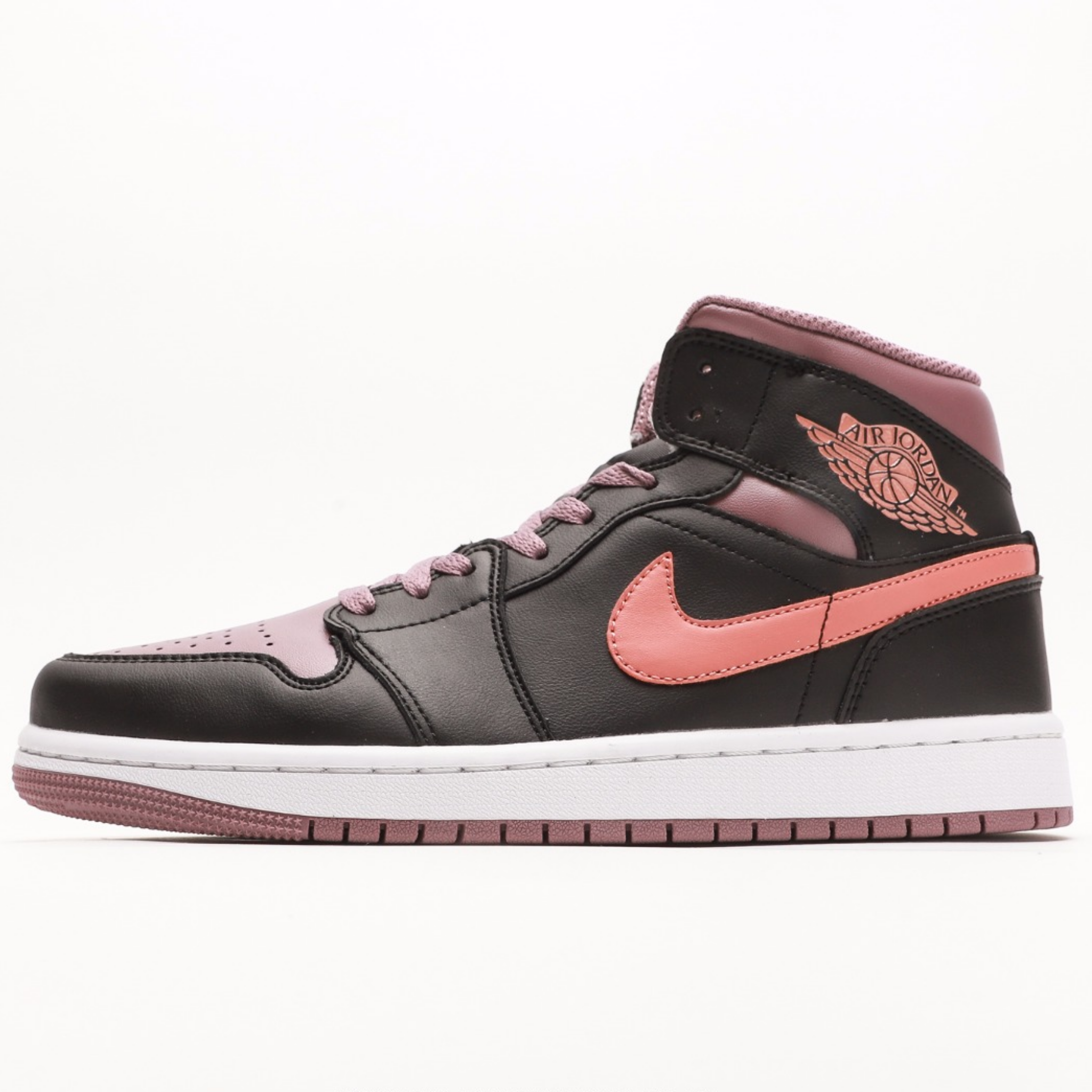 Air Jordan 1 Mid'Black-Pink'