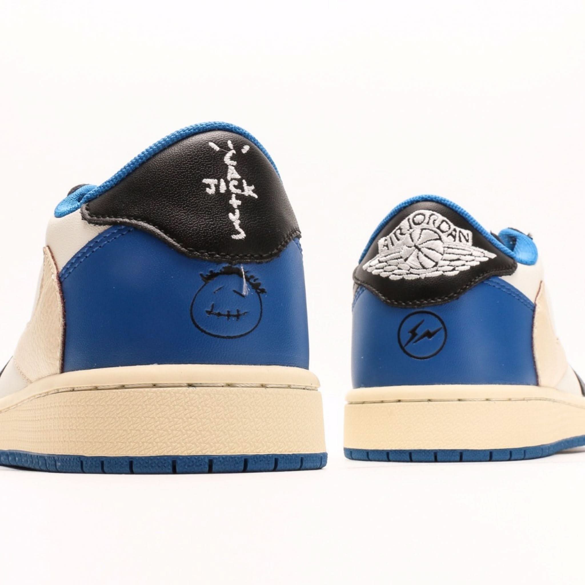 Air Jordan 1 Low Travis Scott x Fragment Blue