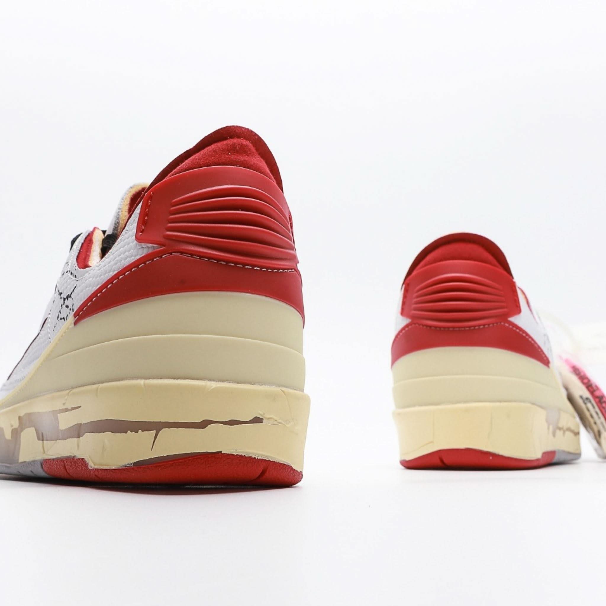 Off White x Nike Air Jordan 2 Low SP White Red