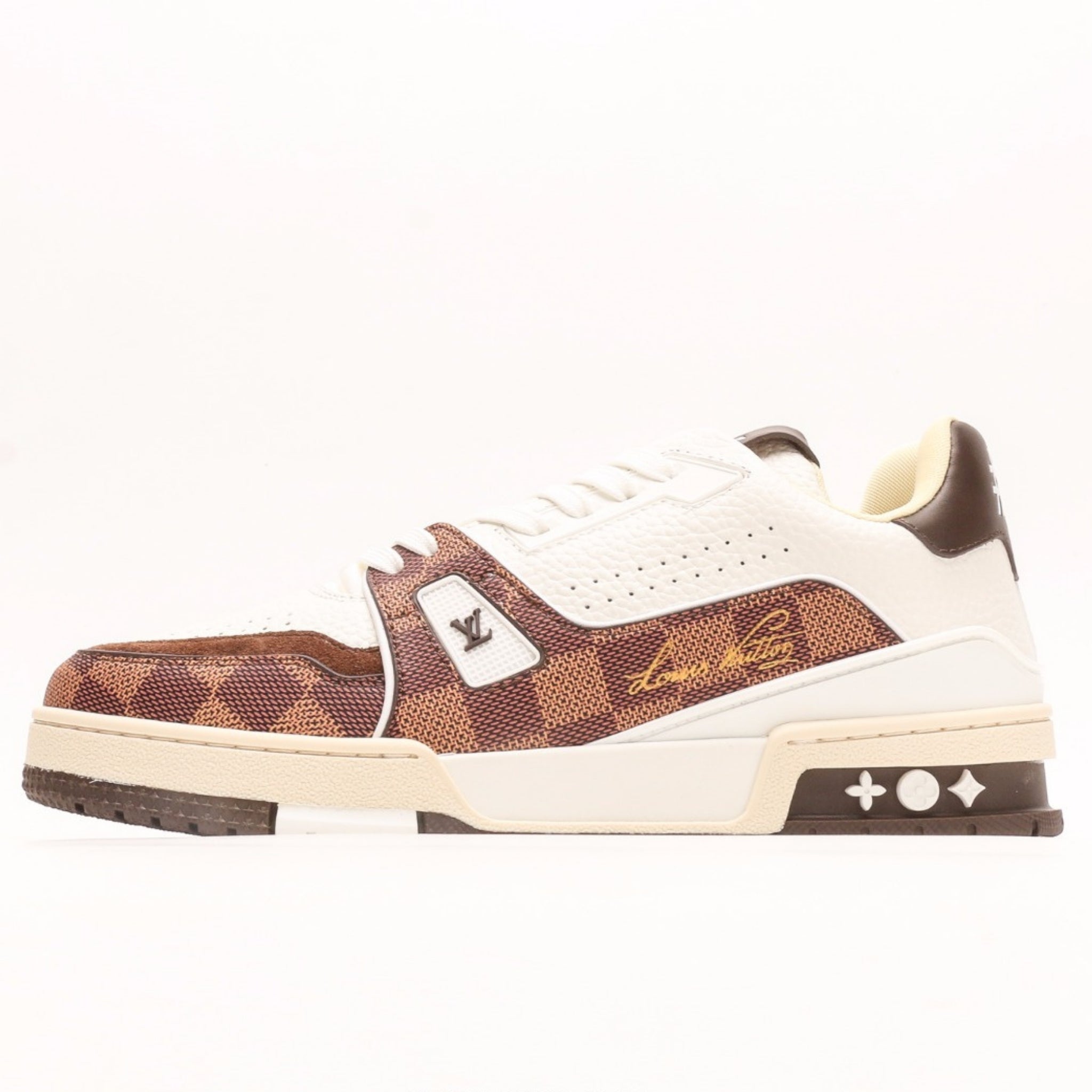 Louis Vuitton Trainer Sneaker Low 'White-Brown'