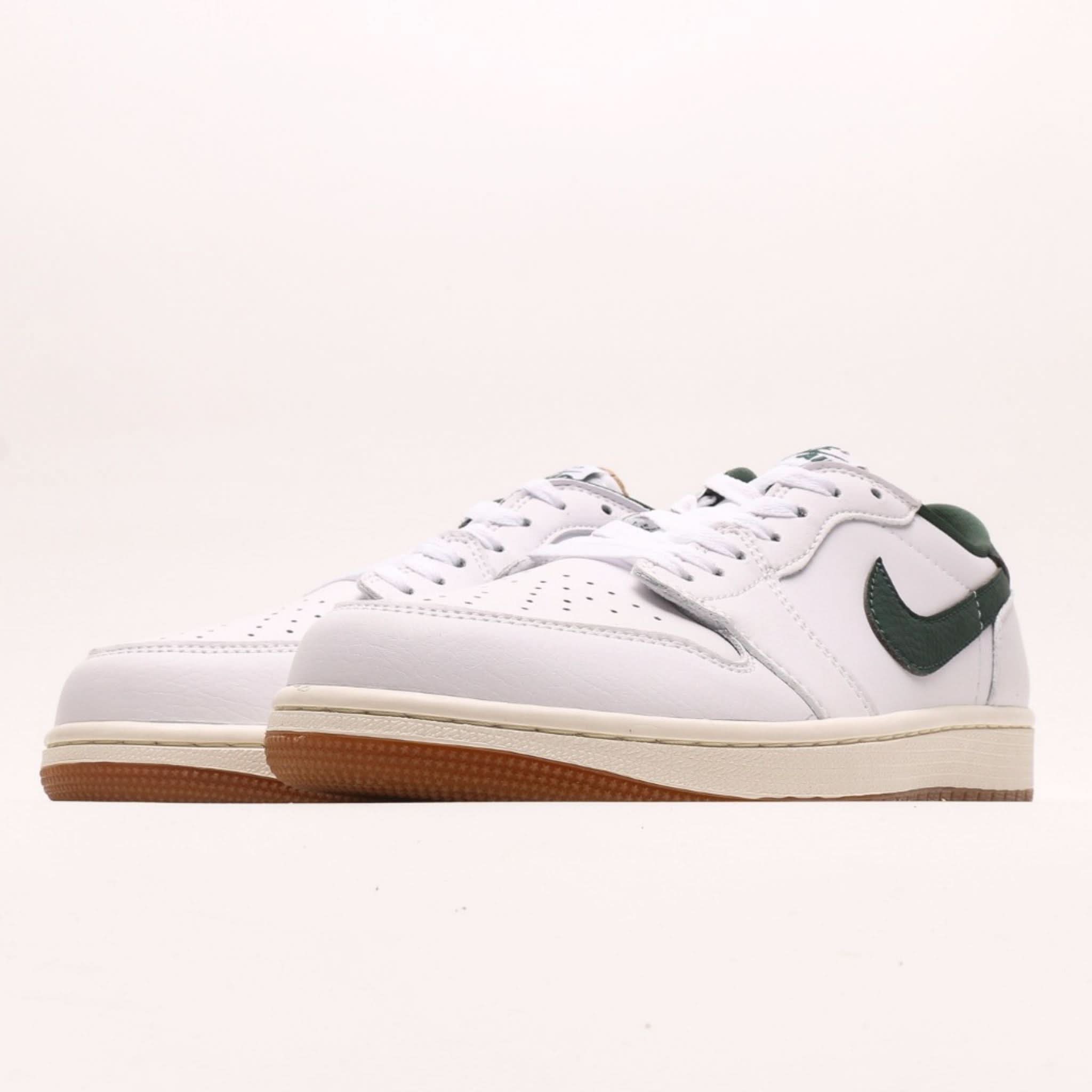 Air Jordan 1 Low White-Oxidized Green