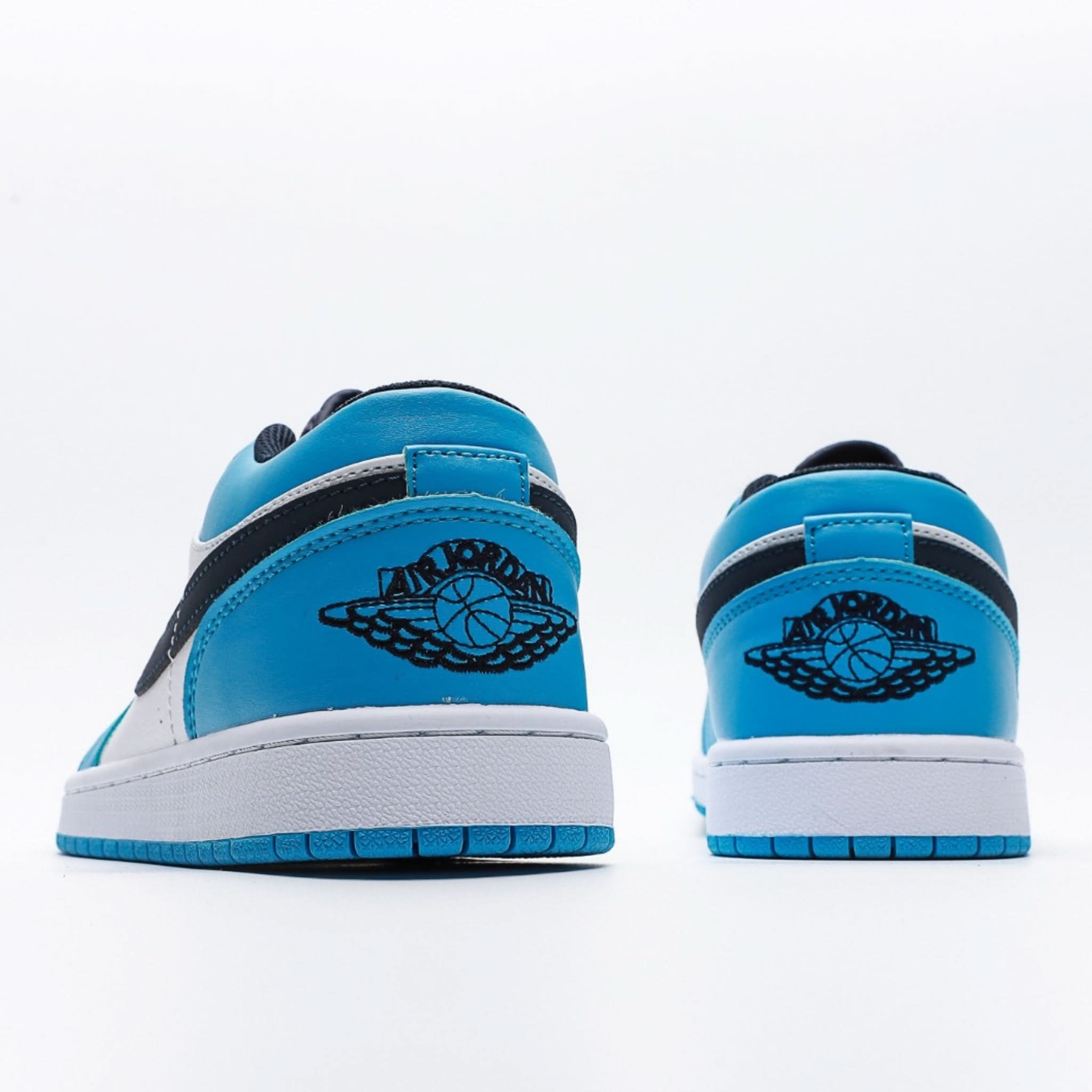 Air Jordan 1 Low 'Blue-Black Swoosh'