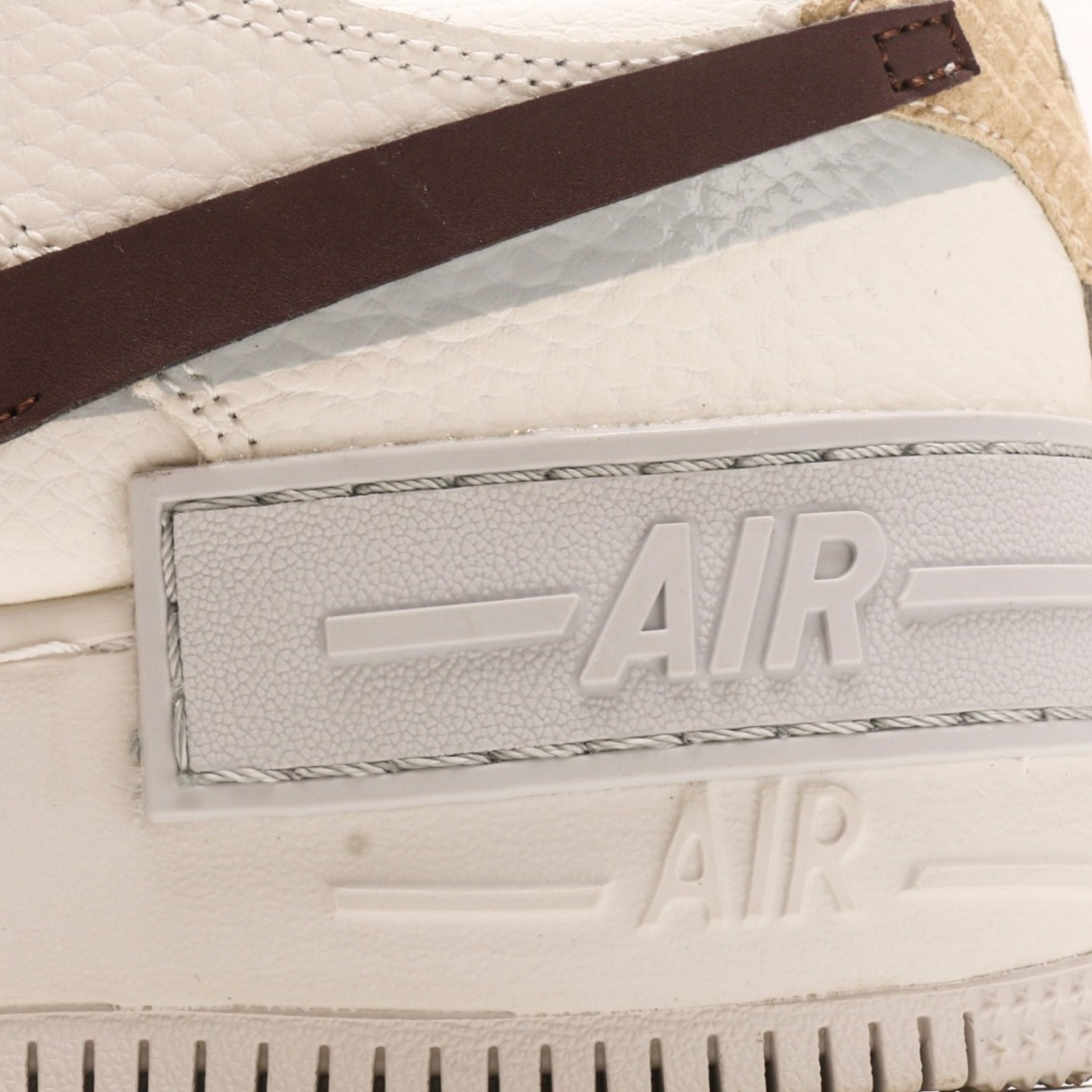 Nike Air Force 1 Shadow Brown-Green Swoosh