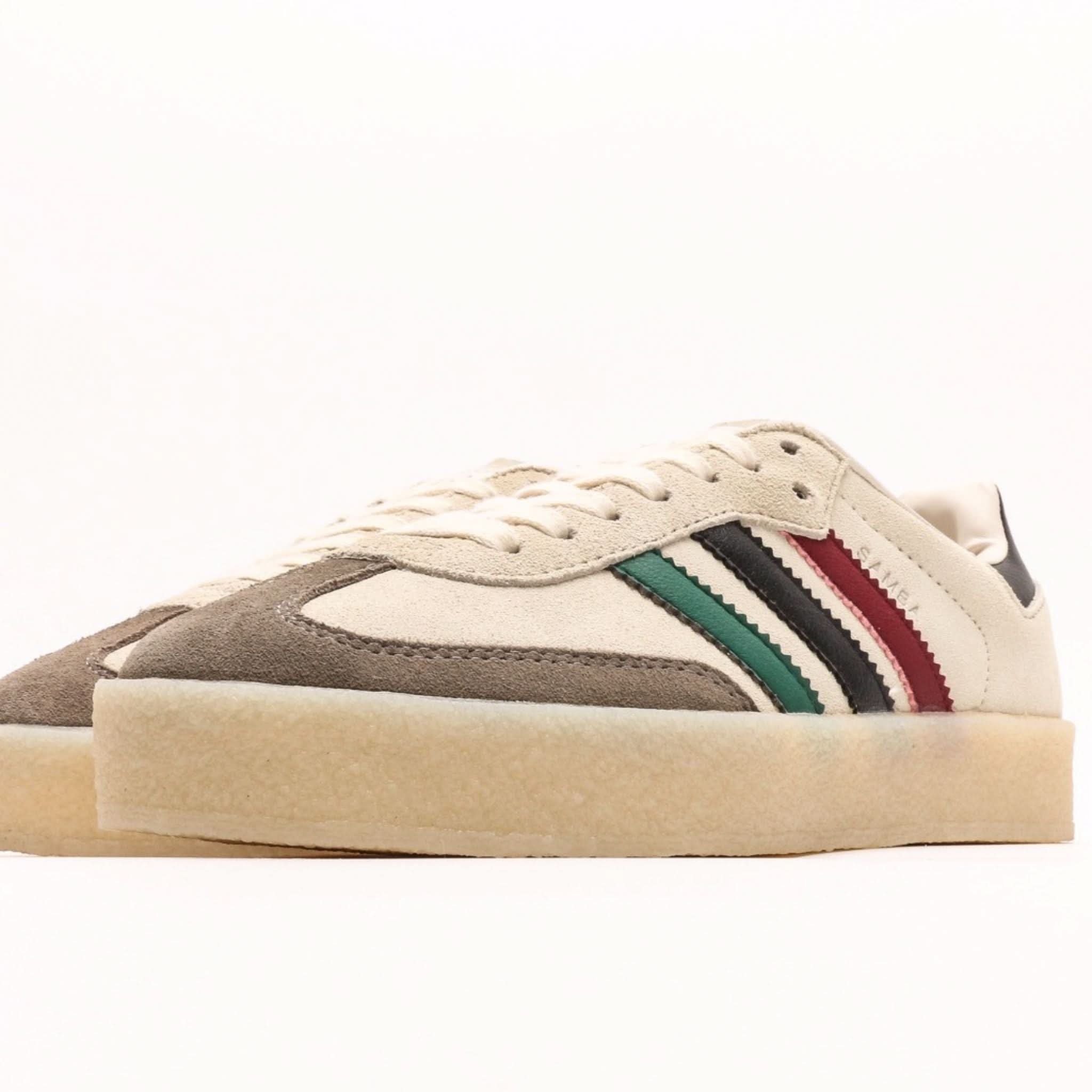 Adidas x Kith x Clarks Samba "Kithmas - Multi-Color Stripes"