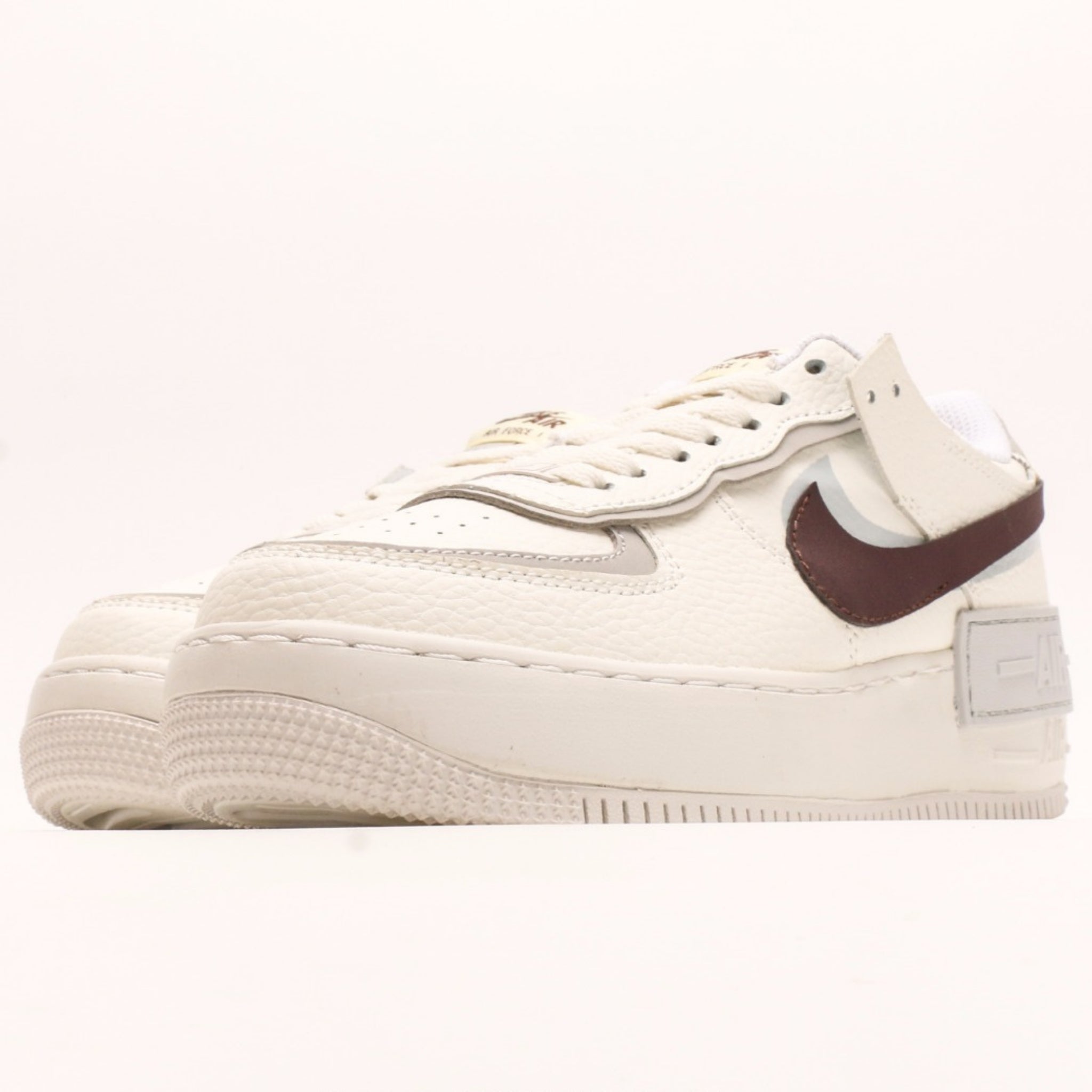 Nike Air Force 1 Shadow Brown-Green Swoosh