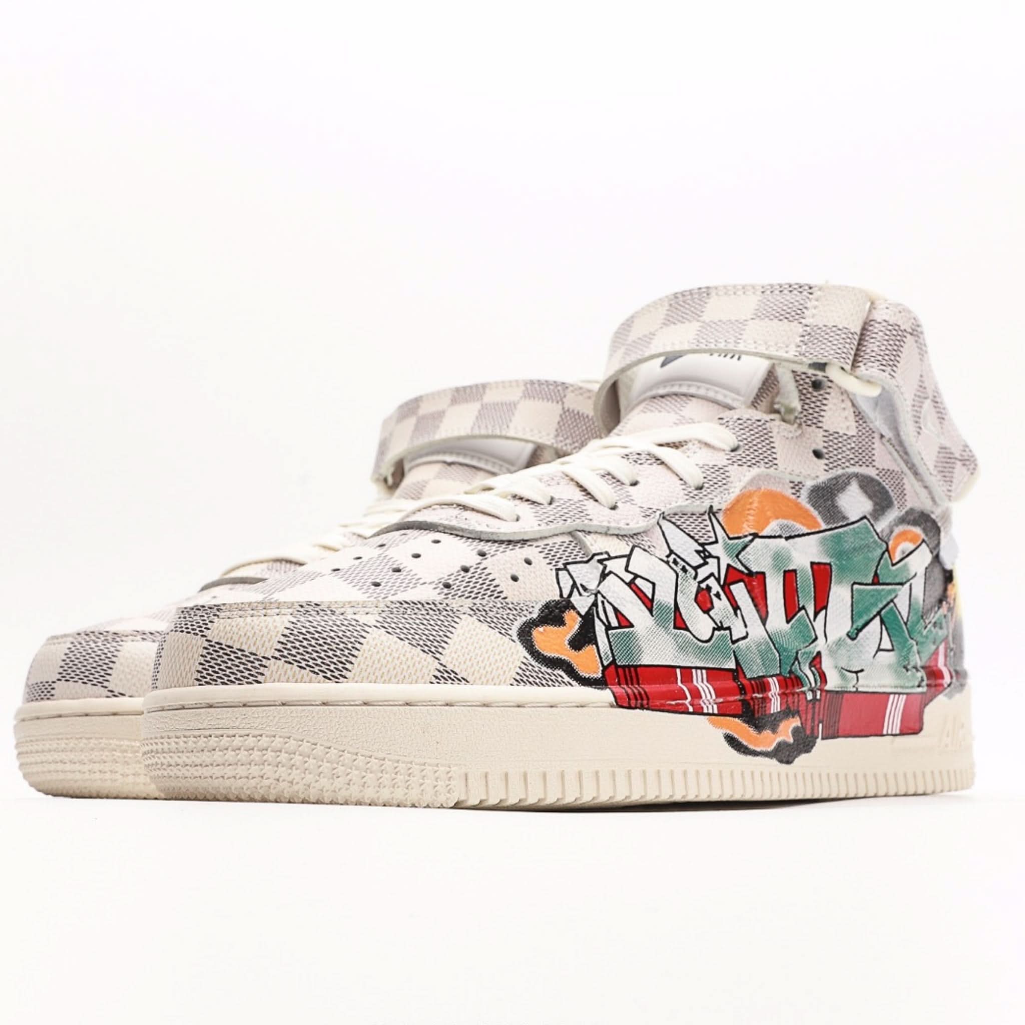 Nike x Louis Vuitton Air Force 1 Mid "Virgil Abloh - Graffiti"