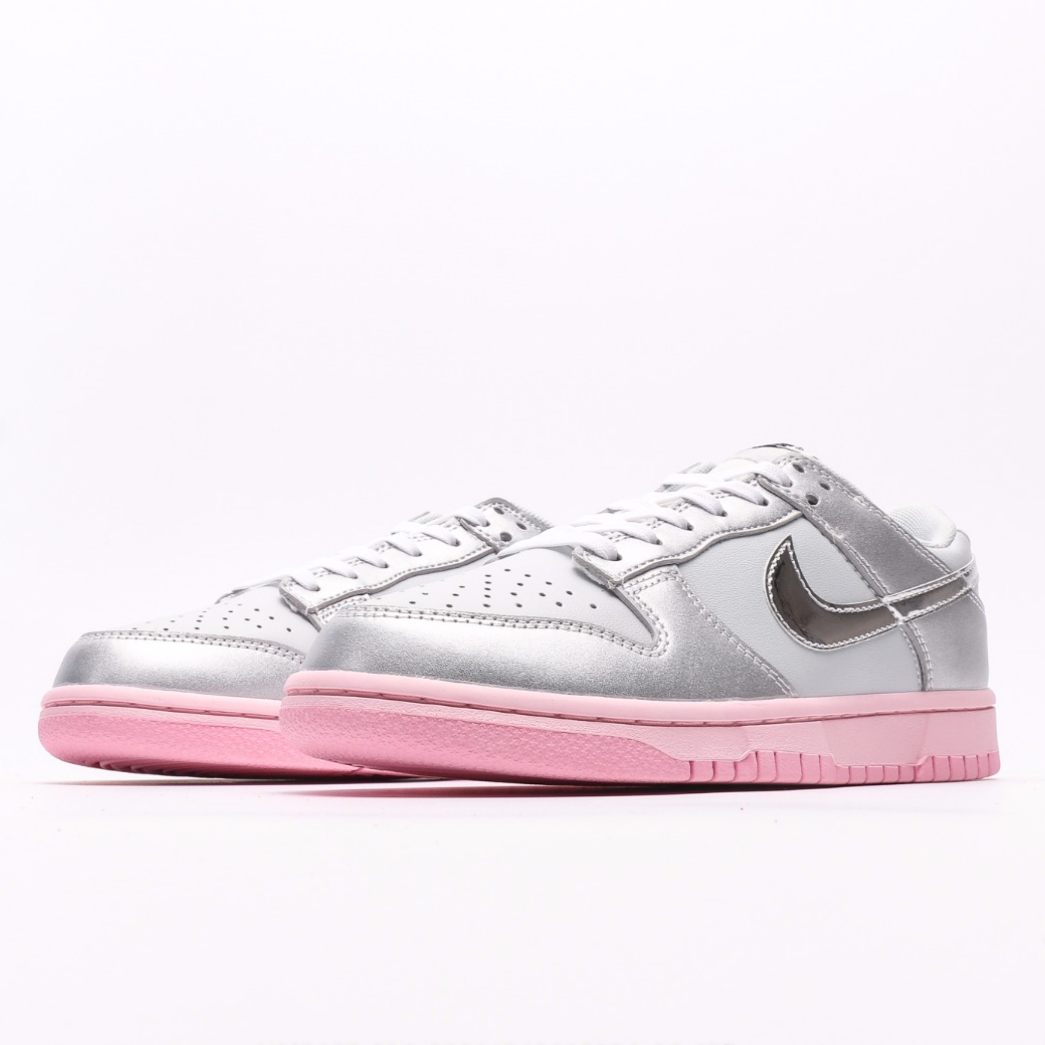 Nike Dunk Low Metallic Silver Pink Foam
