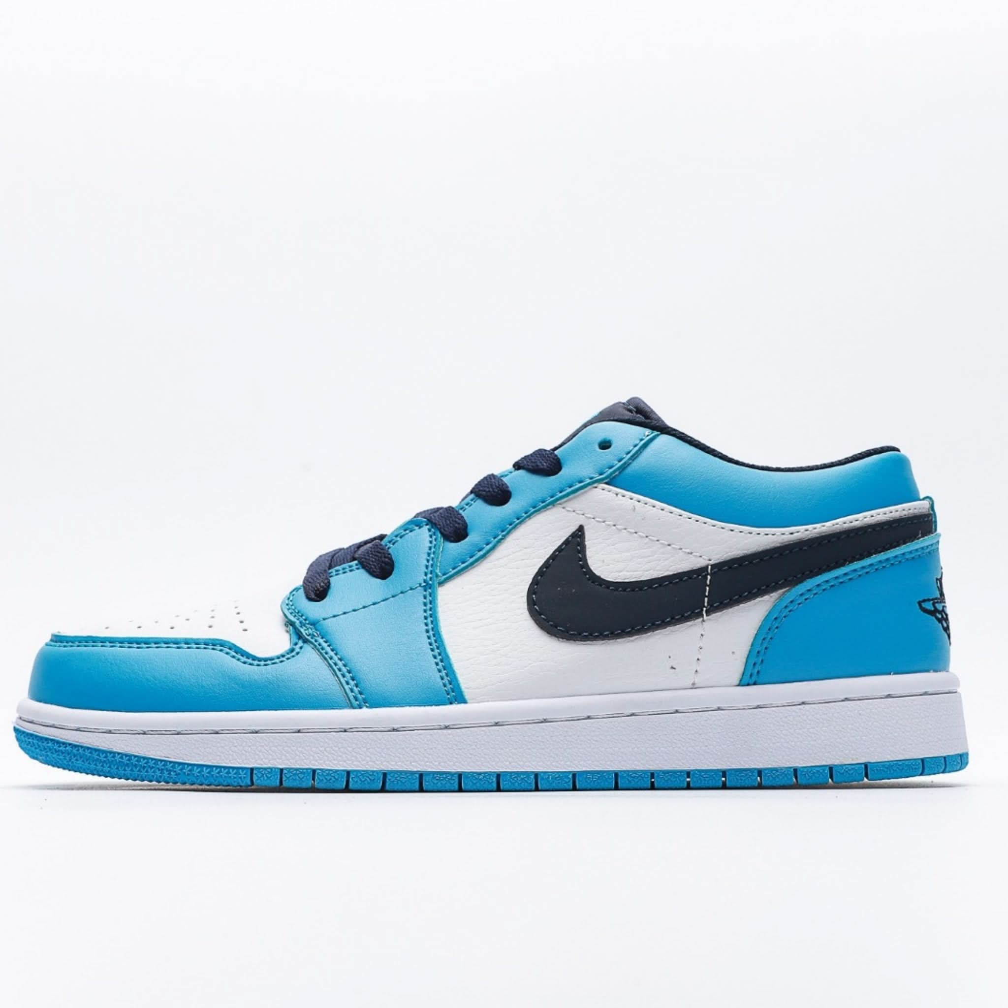 Air Jordan 1 Low 'Blue-Black Swoosh'