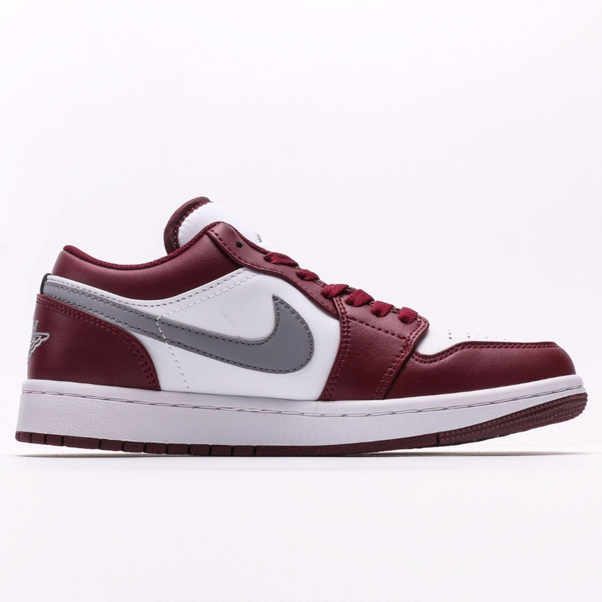Air Jordan 1 Low 'Cherrywood Red-Grey Swoosh'