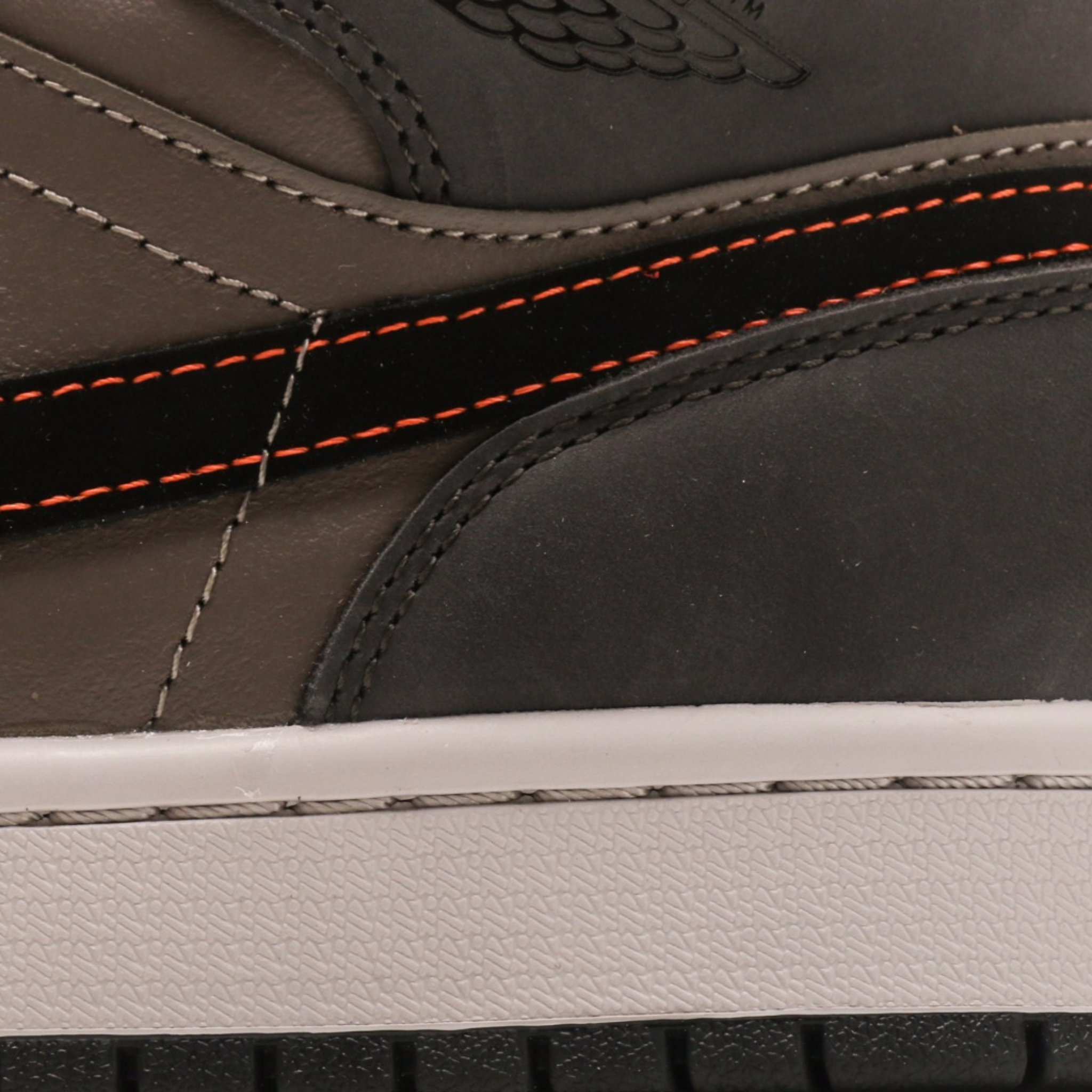 Air Jordan 1 Mid 'Grey-Orange'