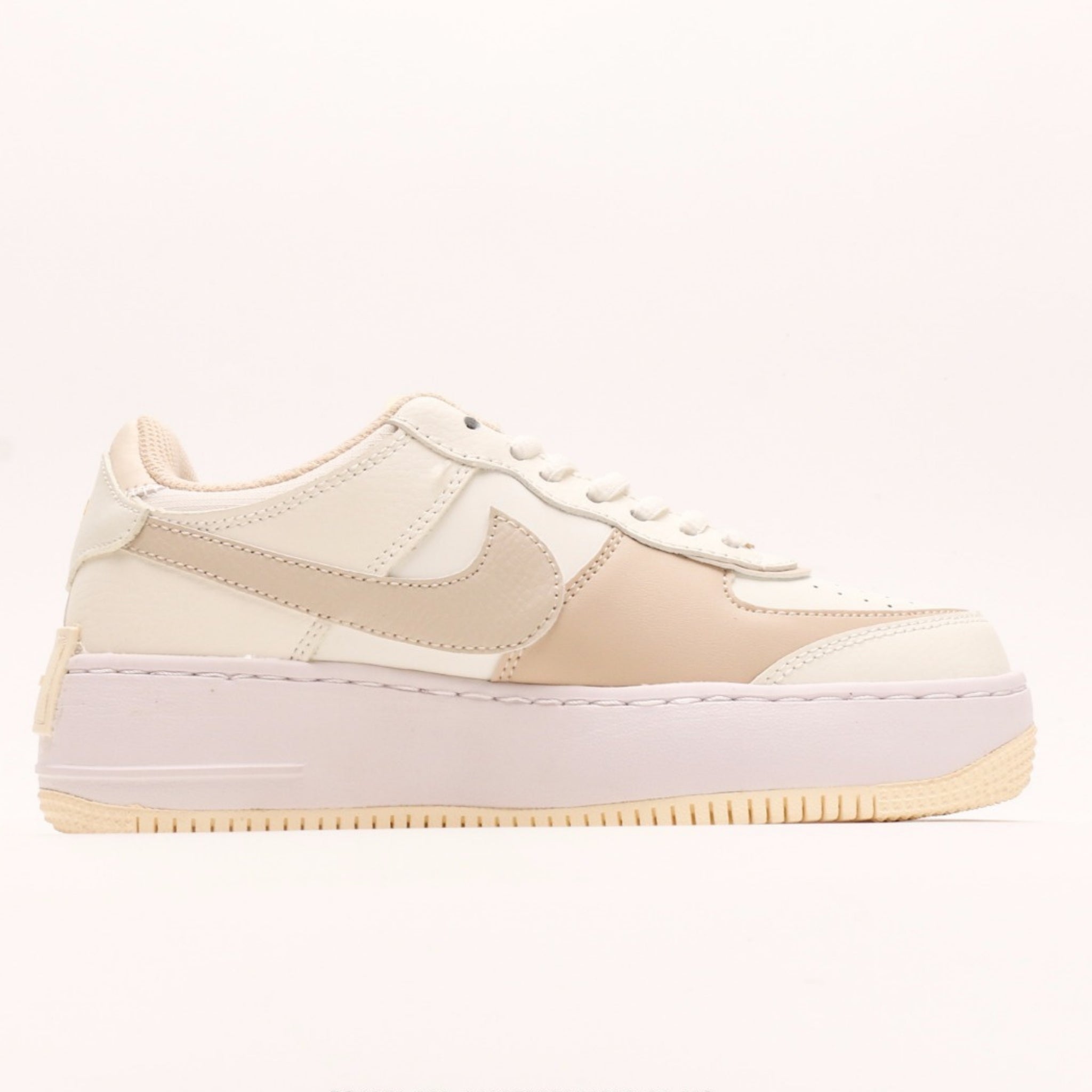 Nike Air Force 1 Shadow Beige Swoosh