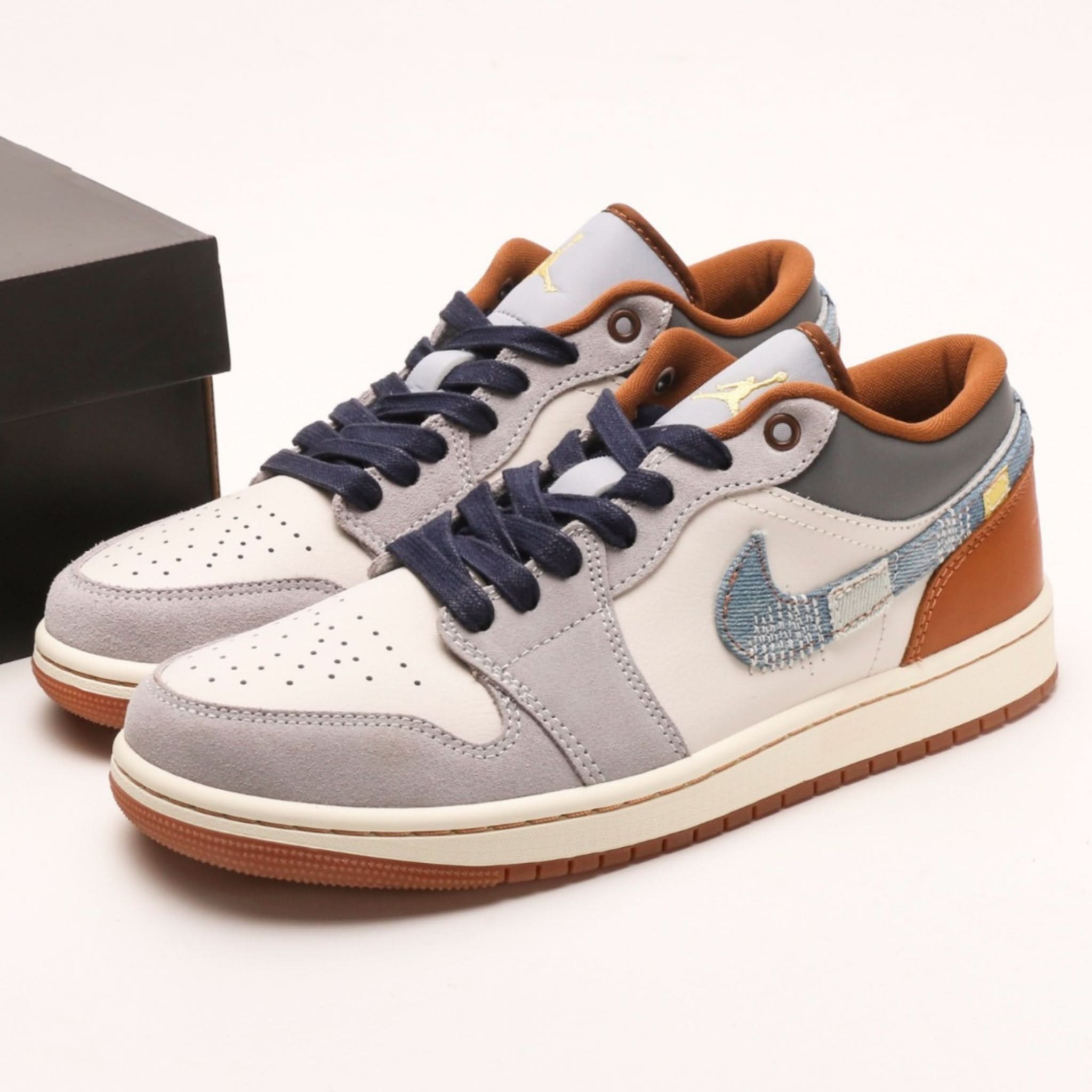 Air Jordan 1 Low SE 'Repaired Denim Swoosh'