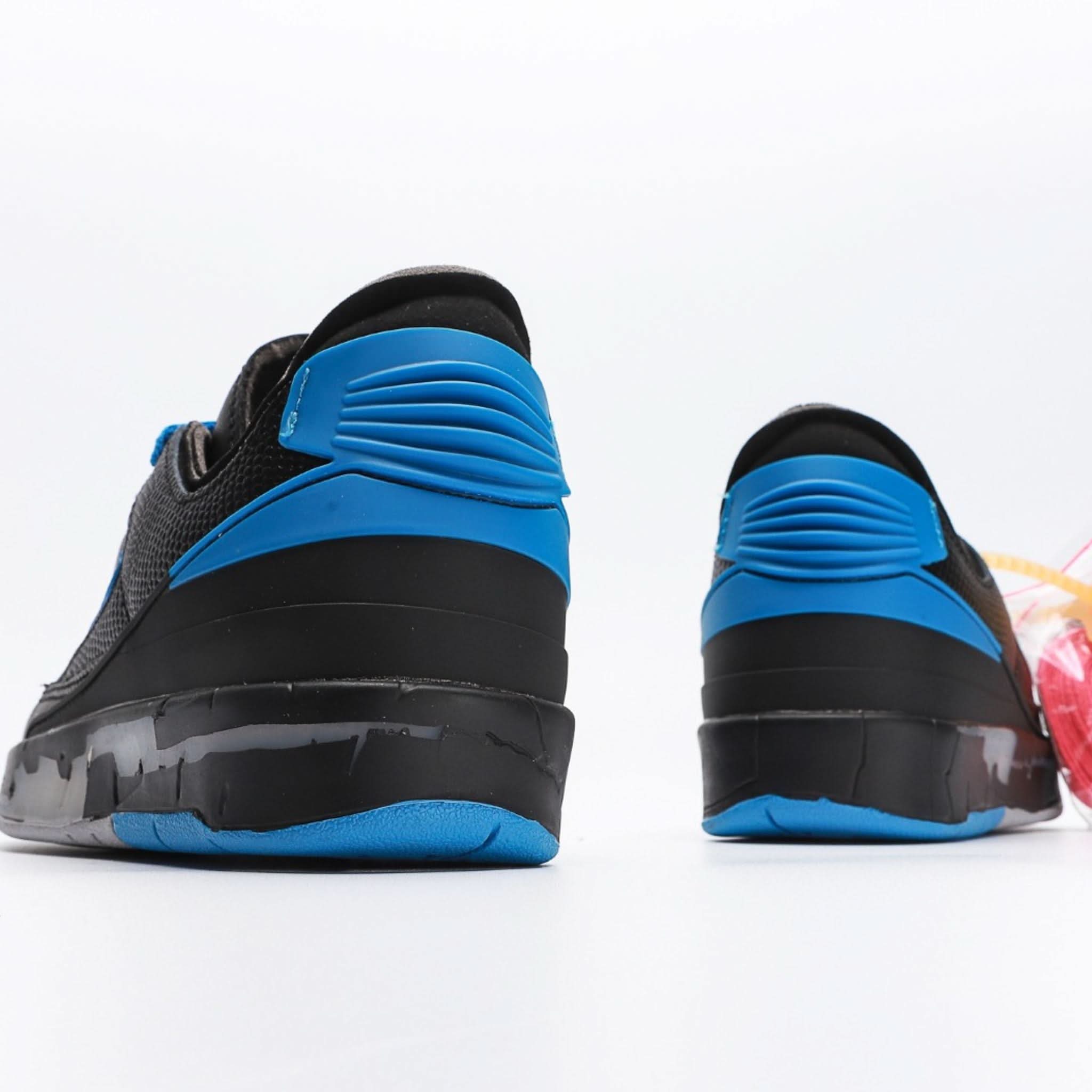 Off White x Nike Air Jordan 2 Low SP Black Varsity Royal