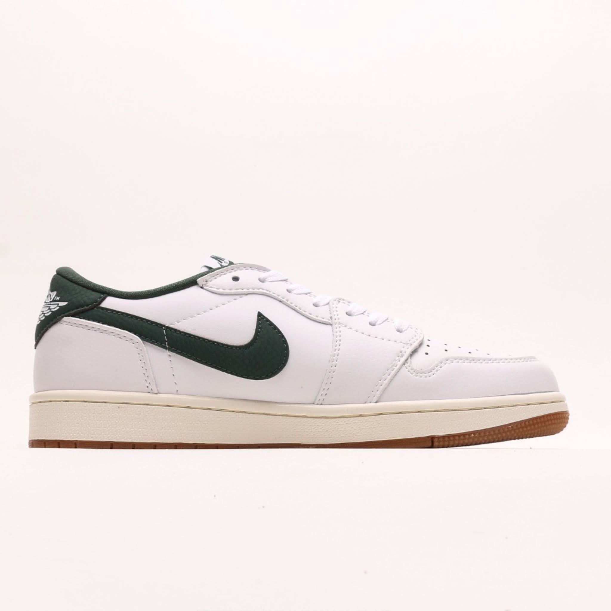 Air Jordan 1 Low White-Oxidized Green
