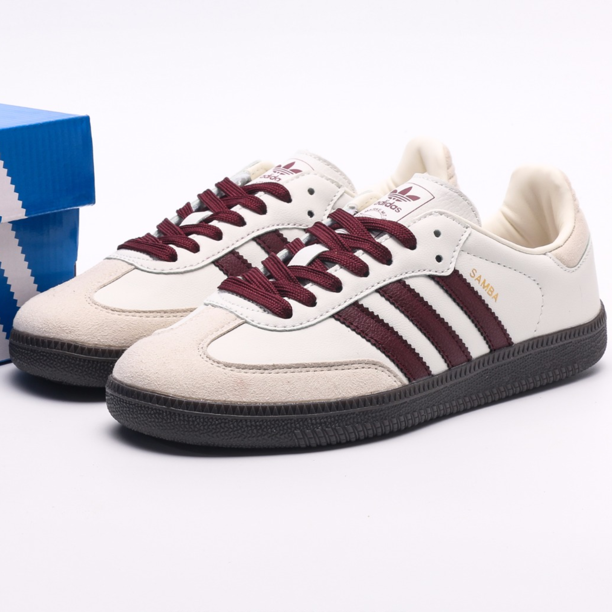 adidas Samba OG Wonder White Maroon