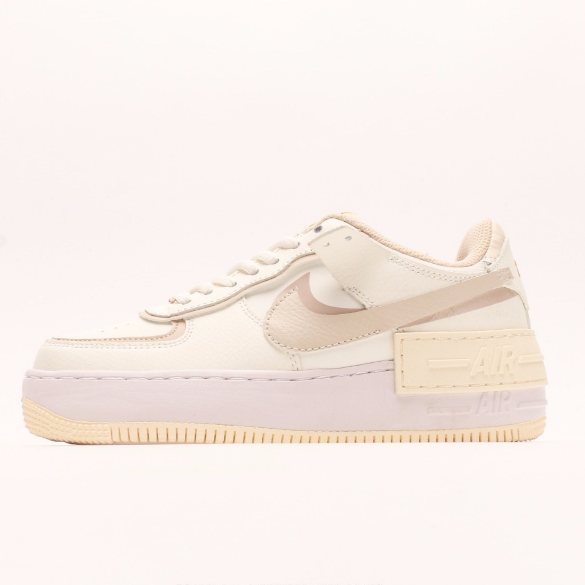 Nike Air Force 1 Shadow Beige Swoosh