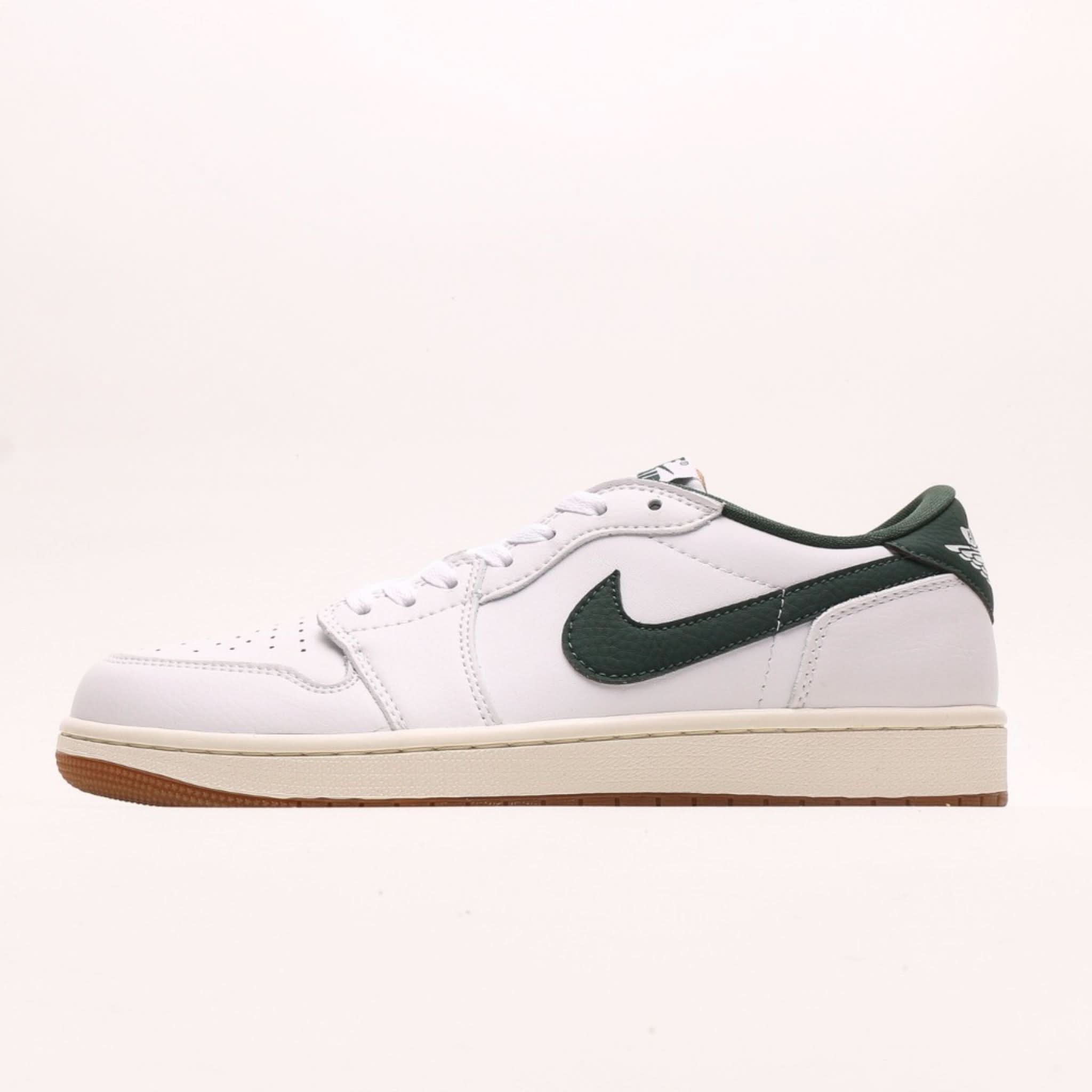 Air Jordan 1 Low White-Oxidized Green