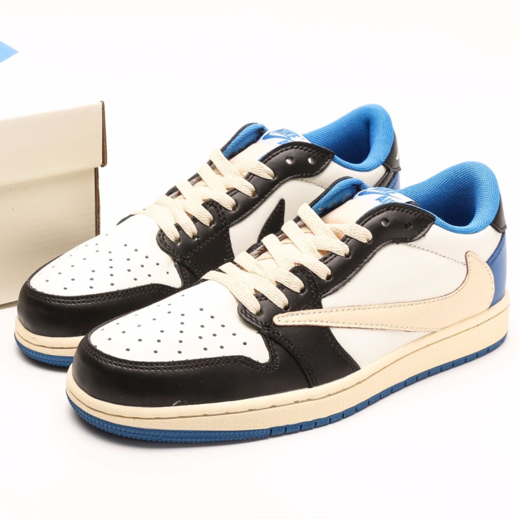Air Jordan 1 Low Travis Scott x Fragment Blue