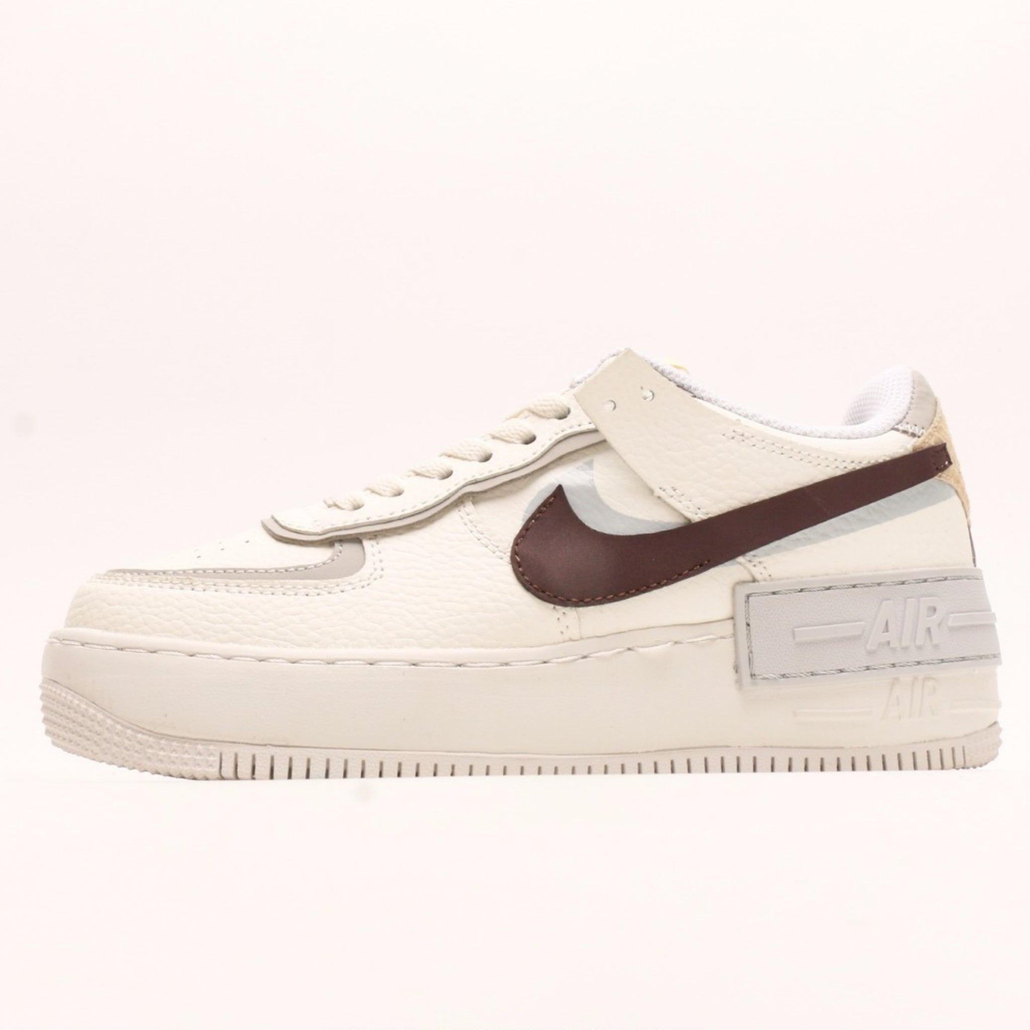 Nike Air Force 1 Shadow Brown-Green Swoosh