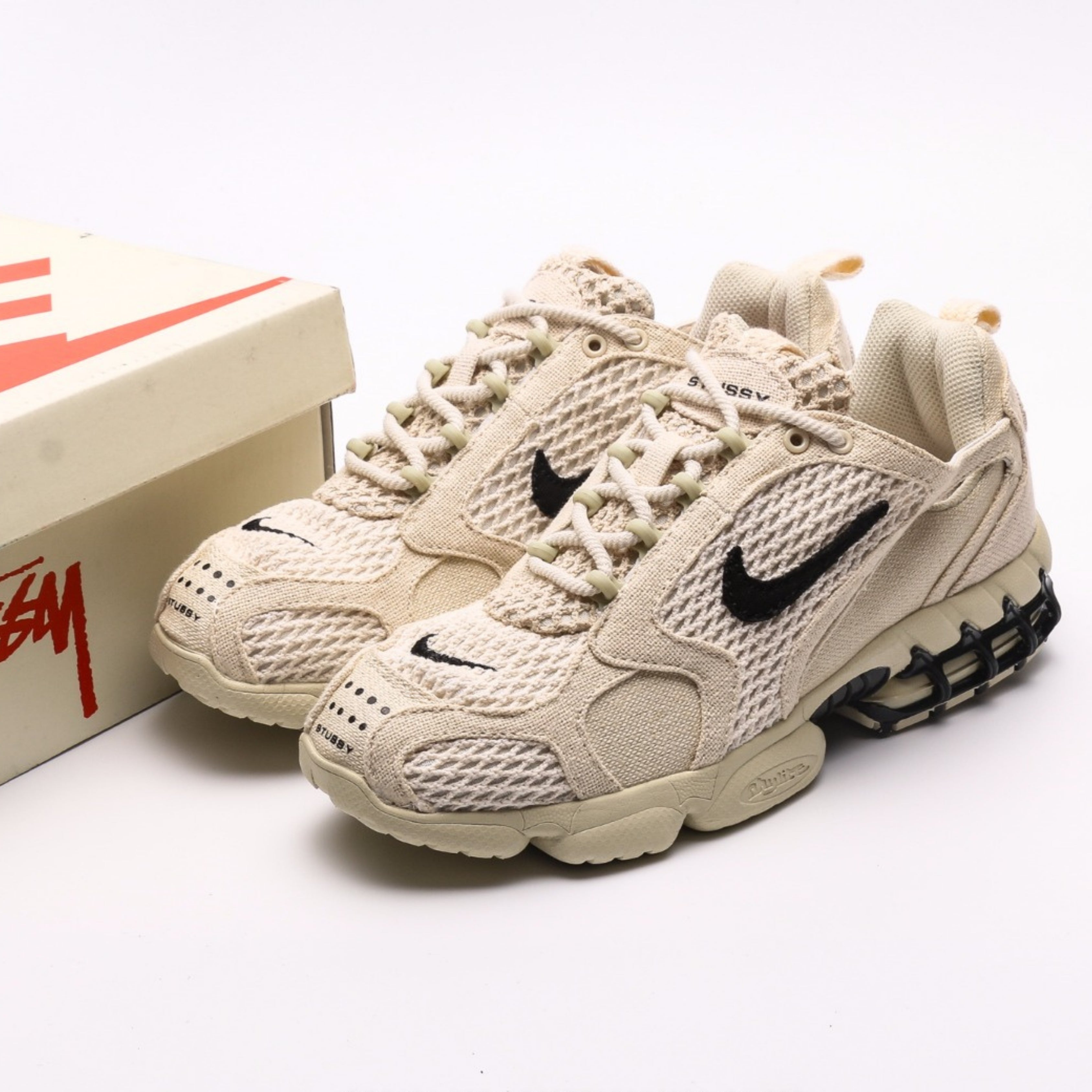 Nike Air Zoom Spiridon Cage 2 Stussy Fossil