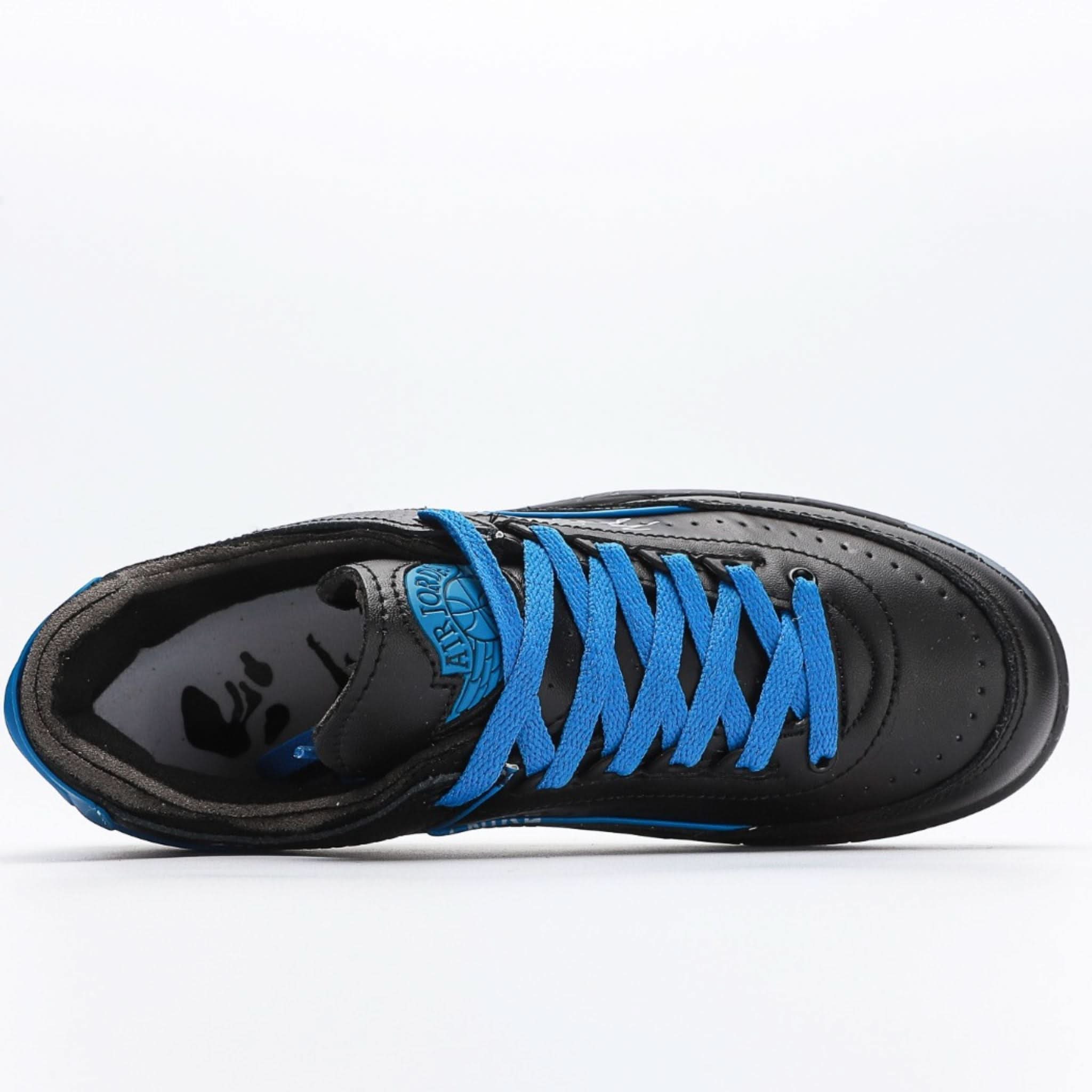 Off White x Nike Air Jordan 2 Low SP Black Varsity Royal