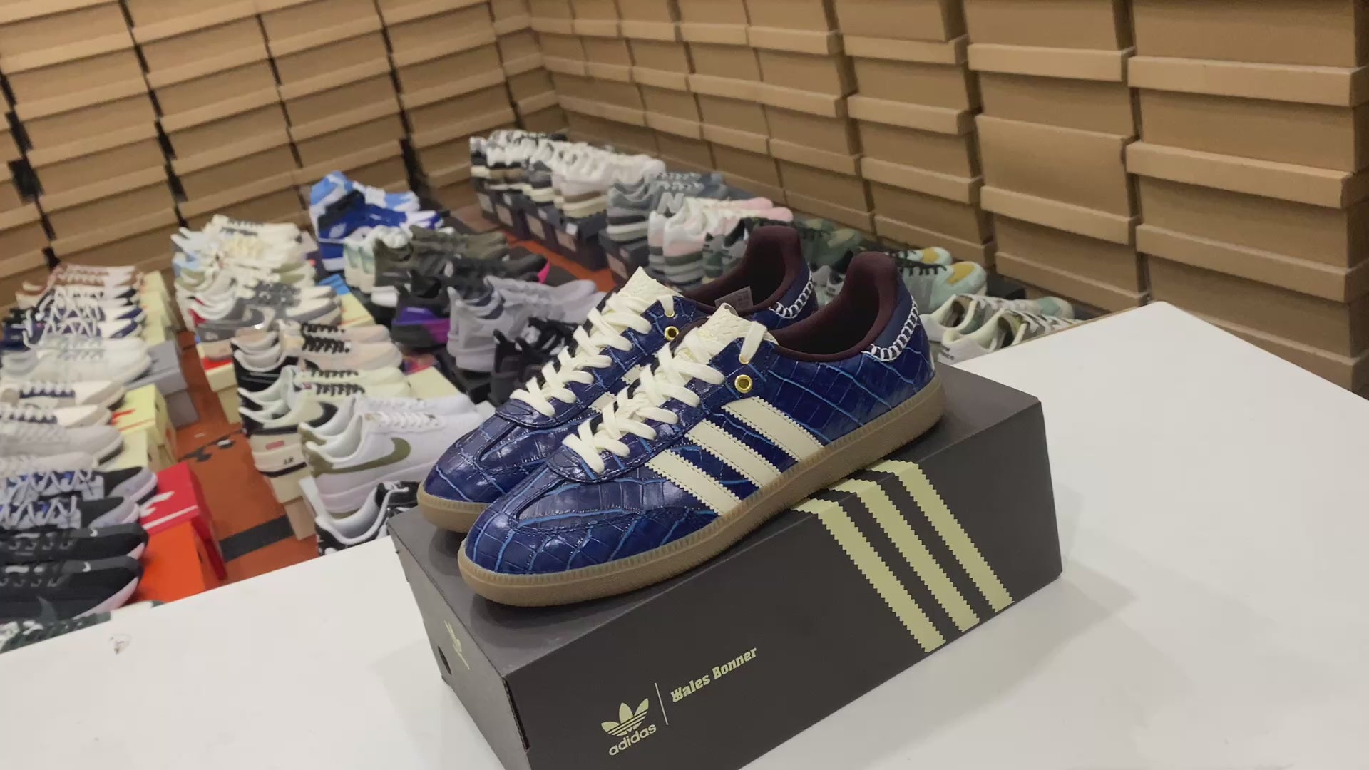 Adidas x Wales Bonner Samba OG "Navy Croc"