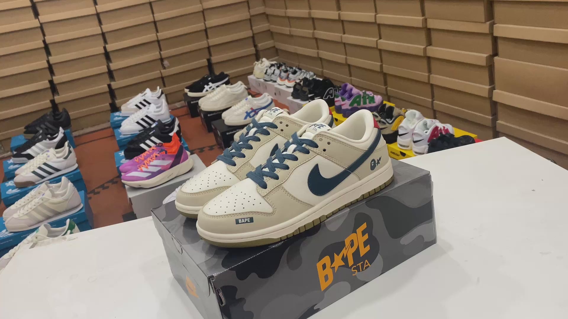 BAPE x Nike Dunk SB Low "Blue Beige"