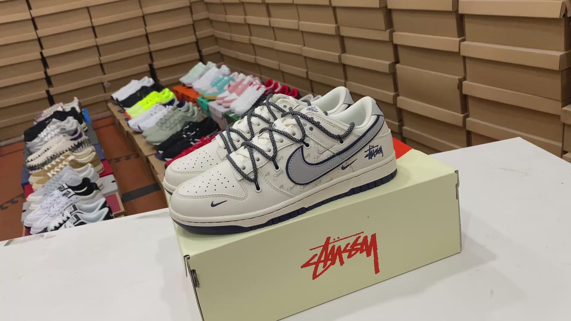 Stussy x Nike Dunk Low "Cream Grey"