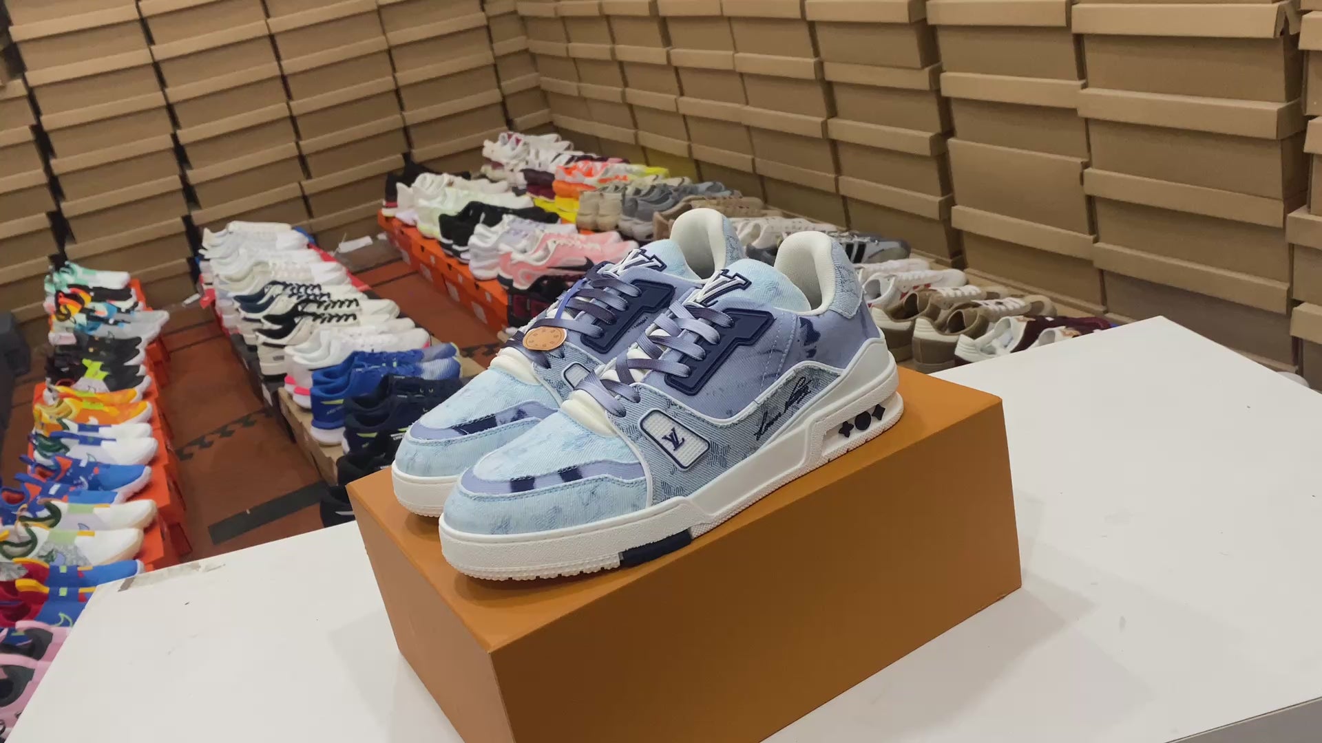 Louis Vuitton Trainer Sneaker Low 'Blue'