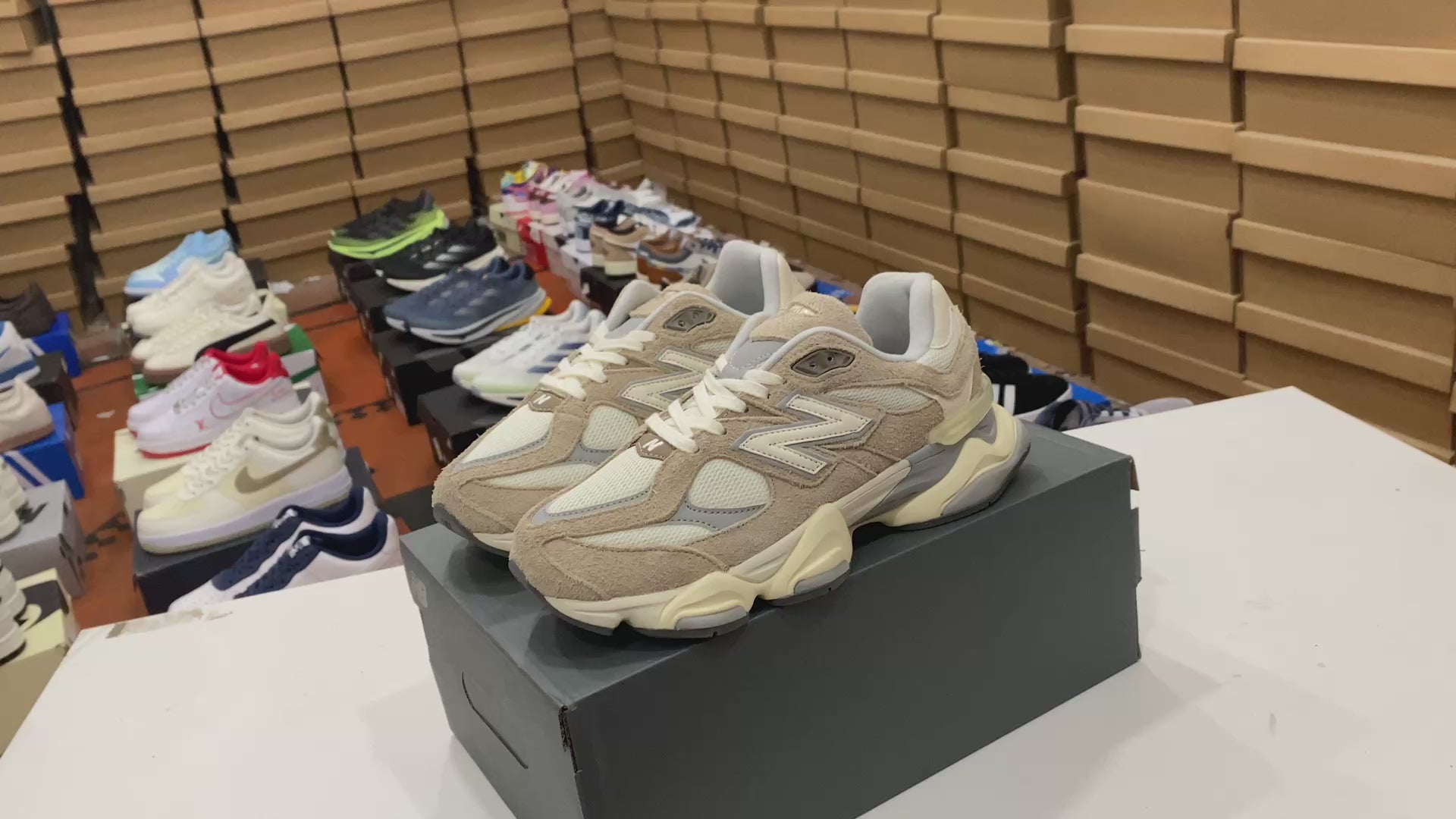 New Balance 9060 Driftwood Stone Pink Sea Salt