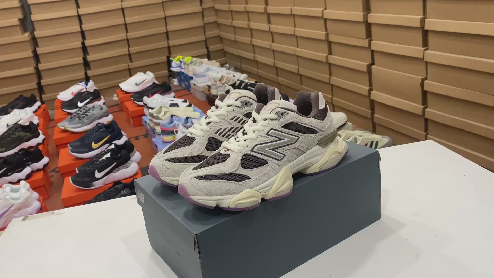New Balance 9060 Sydney McLaughlin-Levrone Linen Black Coffee
